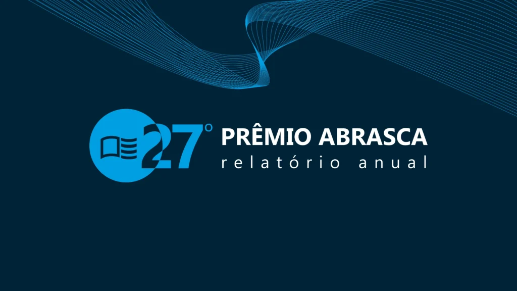 Imagem do novo logotipo do 27º Prêmio Abrasca